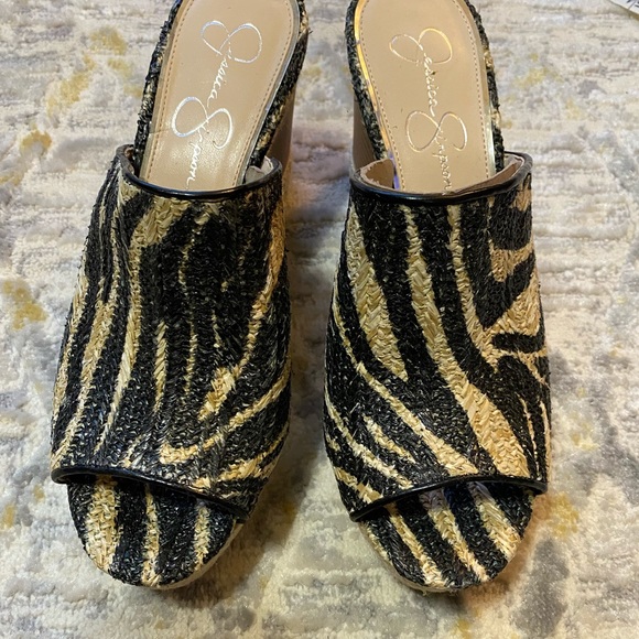 NWOT Jessica Simpson Womens Monrah Wedge Sandals - Picture 2 of 8